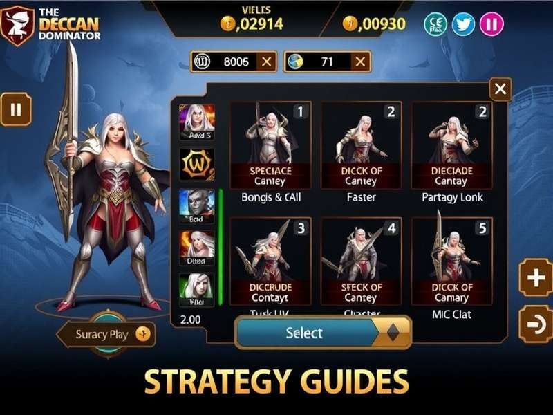 Deccan Duel Dominator Character Selection Screen